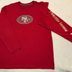 49ers Nike Red Long Sleeve Tee